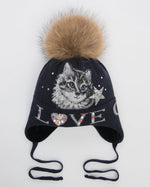 Load image into Gallery viewer, Pom Pom  Beanie/ Winter hat with pompom &quot; Katty&quot;
