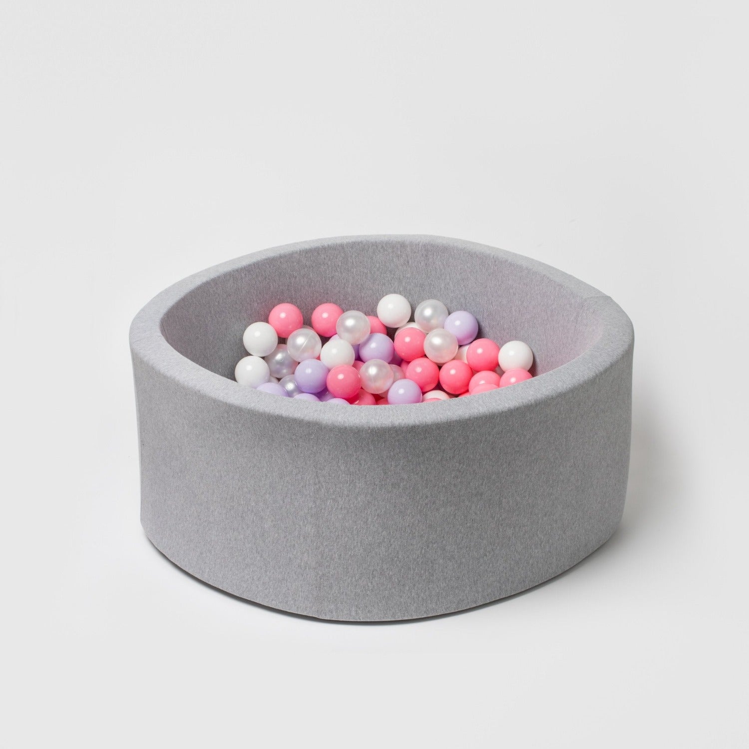 Grey and pink ball pit on sale