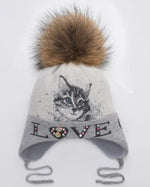 Load image into Gallery viewer, Pom Pom  Beanie/ Winter hat with pompom &quot; Katty&quot;
