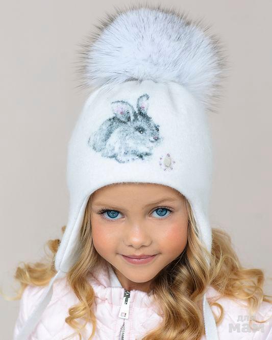 Pom Pom Beanie/ Winter hat for girls