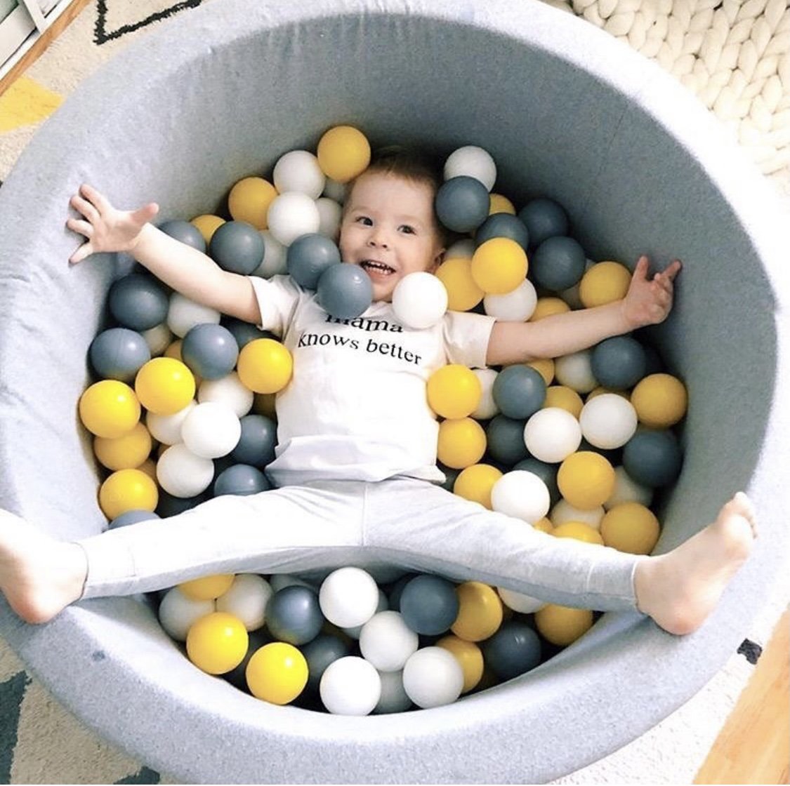 Ball Pit Set  "Yellow Star"