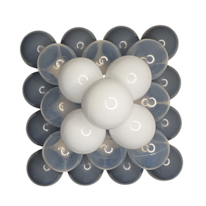 Set of 200 Balls "Clear Grey" [VALUE PACK]