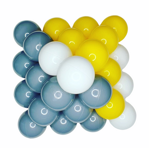 Set of 200 Balls "Yellow Star " [VALUE PACK]