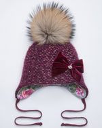 Charger l&#39;image dans la galerie, Pom Pom Beanie/ Girl Winter Hat
